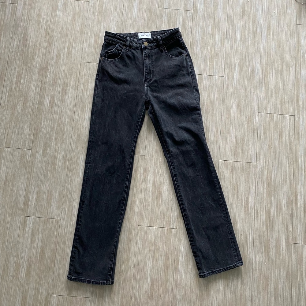ROLLA’S high rise straight jeans 25